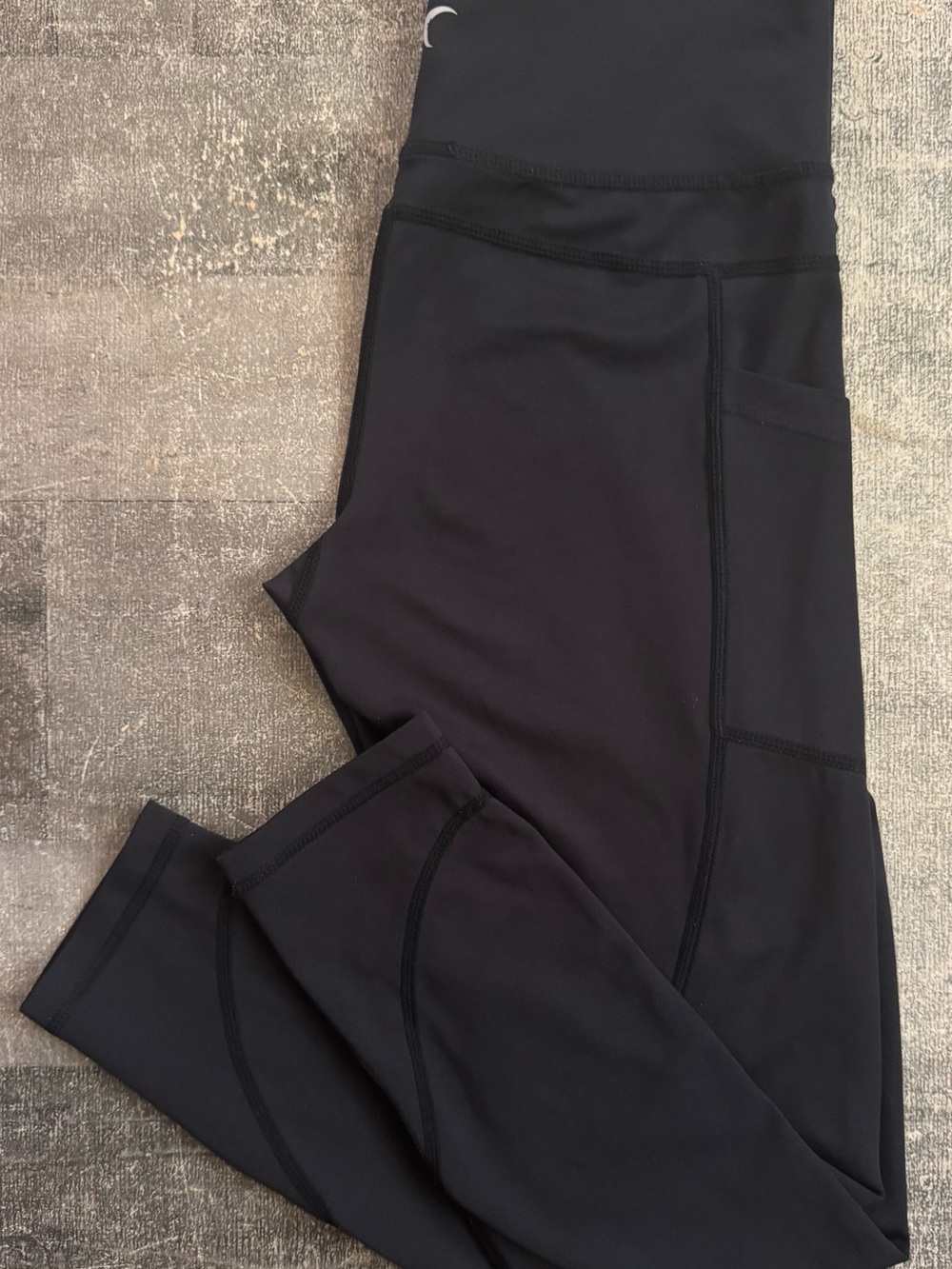 Women’s Zyia Active Black Size 4 High-Rise Leggings with Side Pocket